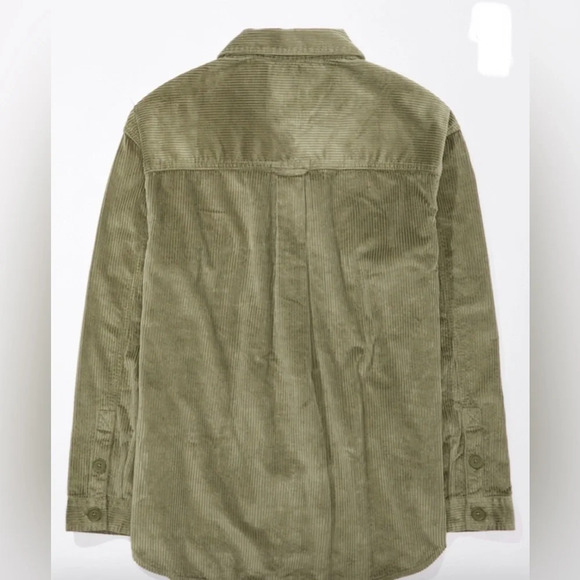 Sz US XXS AE women OVERSIZED CORDUROY SHIRT cotton,polyester NWT - Picture 6 of 7